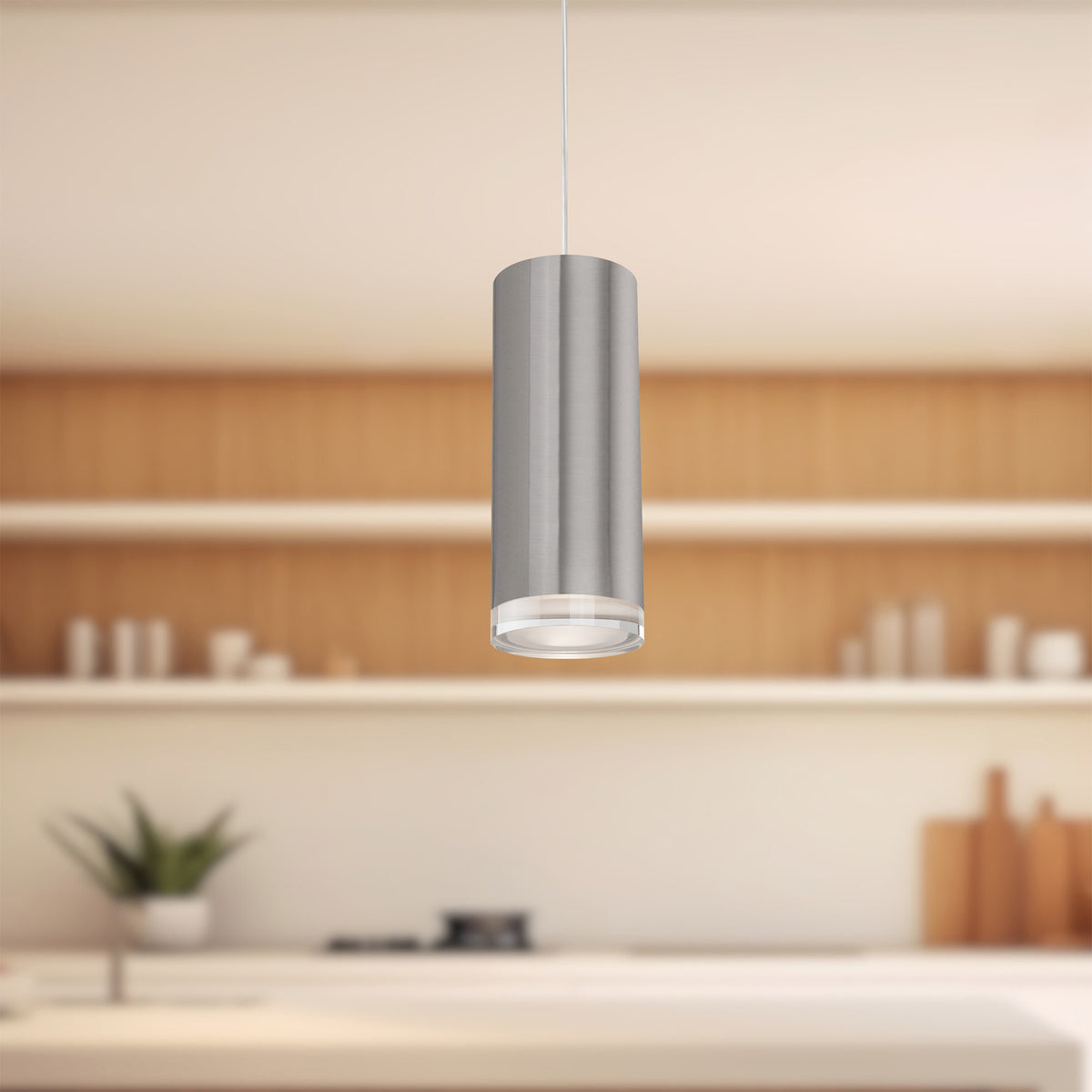 Mini-suspension Cameo Nickel brossé, 4" – vue 2