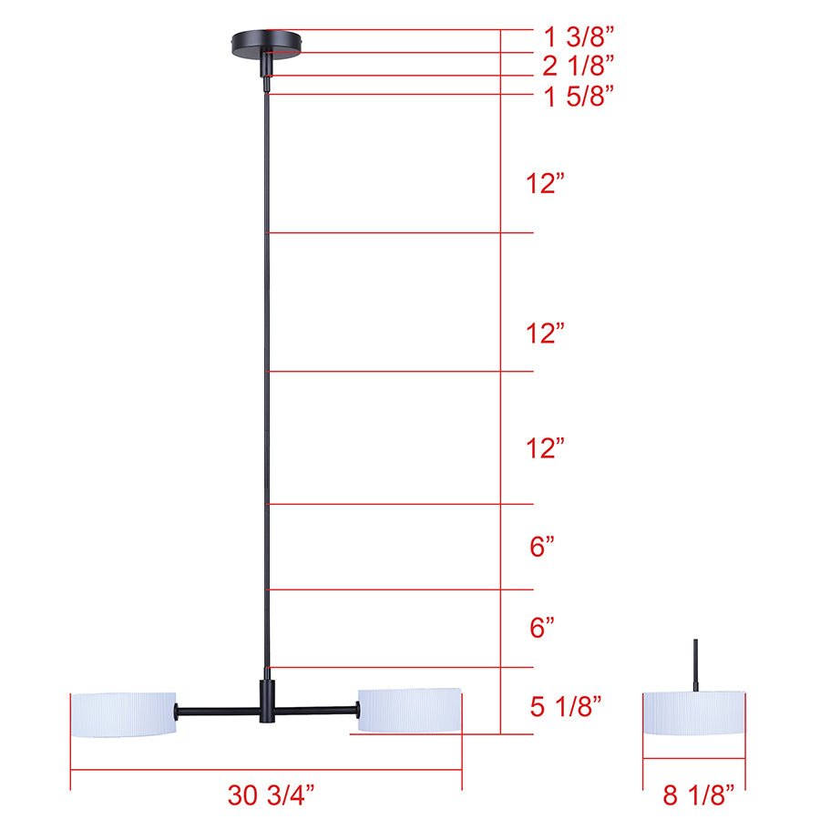 Suspension Carmynn - 36.38" by Canarm | Luminaires & cie