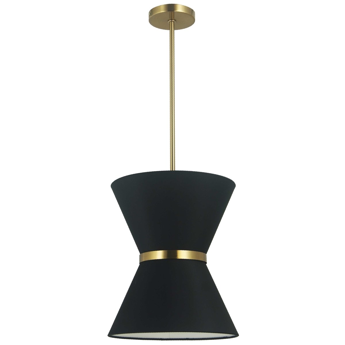 Suspension Caterine - Laiton vieilli Noir 12" by Dainolite | Luminaires & cie