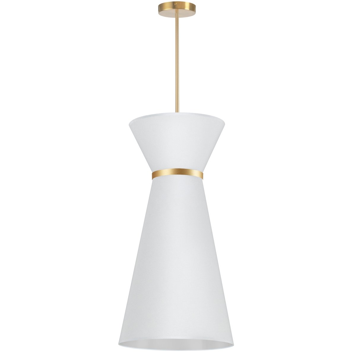 Suspension Caterine - Laiton vieilli Blanc 14" by Dainolite | Luminaires & cie