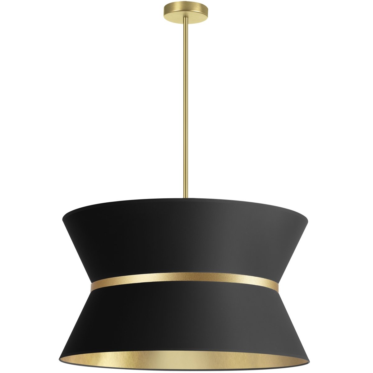 Suspension Caterine - Laiton vieilli Noir et or 24" by Dainolite | Luminaires & cie