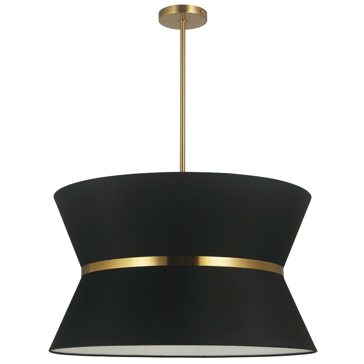 Suspension Caterine - Laiton vieilli Noir 24" by Dainolite | Luminaires & cie