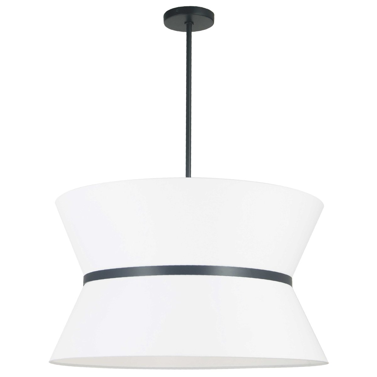 Suspension Caterine - Noir mat Blanc 24" by Dainolite | Luminaires & cie