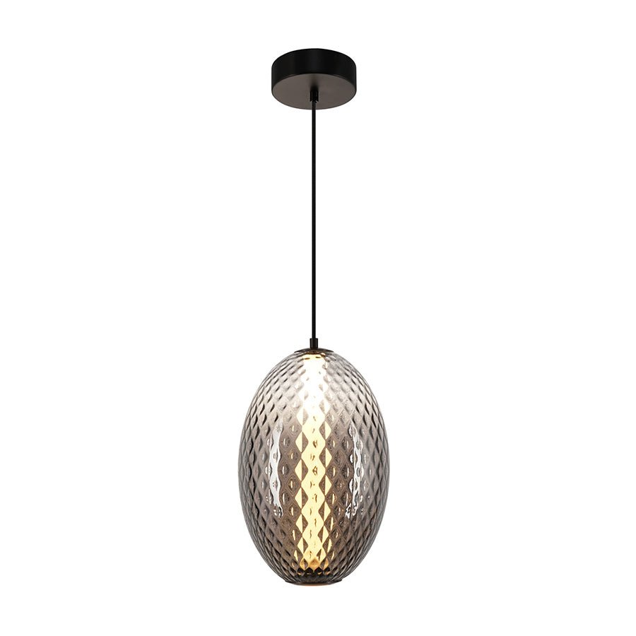 Suspension Celeste - Diamant fumé en ombre 10" by Artcraft | Luminaires & cie