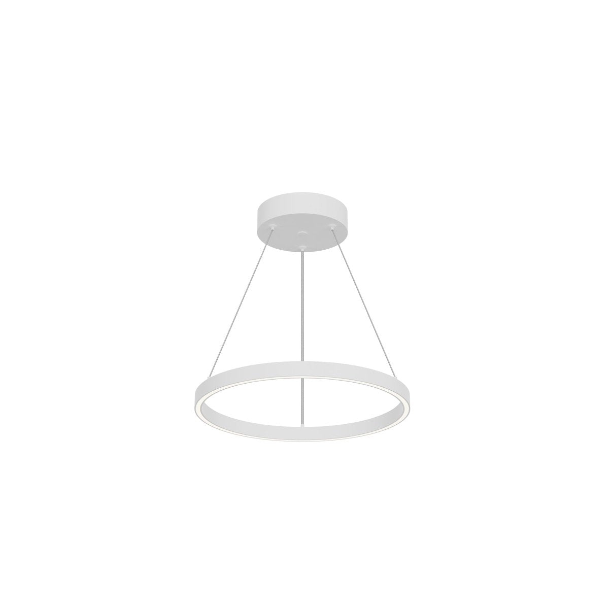 Suspension Cerchio - Blanc 17 3/4" Éclairage vers le bas by Kuzco Lighting | Luminaires & cie