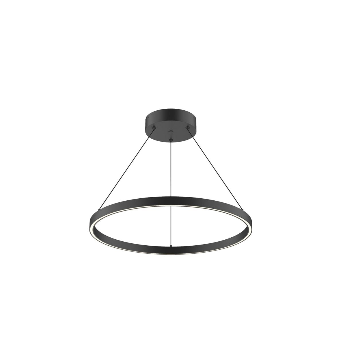 Suspension Cerchio - Noir 23 5/8" Éclairage vers le bas by Kuzco Lighting | Luminaires & cie