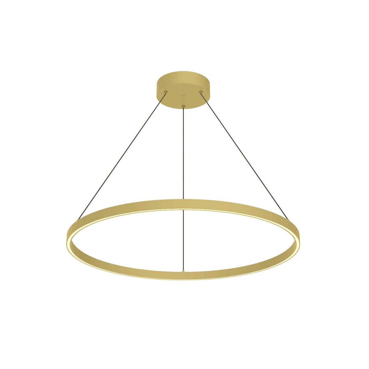 Suspension Cerchio - Or brossé 31 1/2" Éclairage vers le bas by Kuzco Lighting | Luminaires & cie