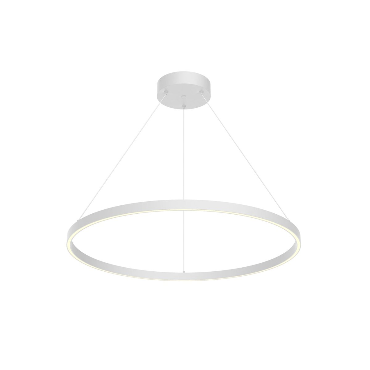 Suspension Cerchio - Blanc 31 1/2" Éclairage vers le bas by Kuzco Lighting | Luminaires & cie