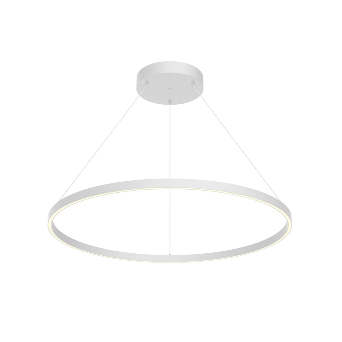 Suspension Cerchio - Blanc 35 3/8" Éclairage vers le bas by Kuzco Lighting | Luminaires & cie
