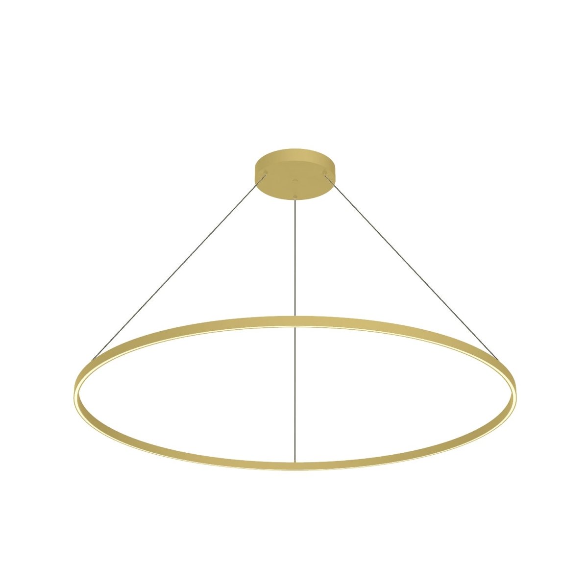 Suspension Cerchio - Or brossé 59" Éclairage vers le bas by Kuzco Lighting | Luminaires & cie