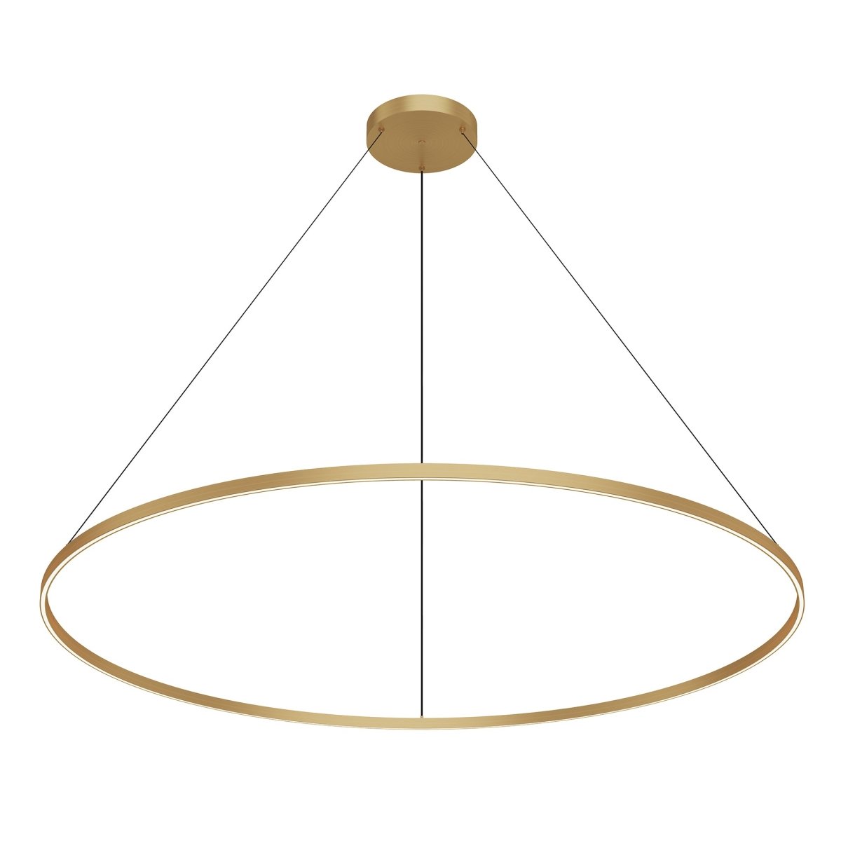Suspension Cerchio - Or brossé 70 7/8" Éclairage vers le bas by Kuzco Lighting | Luminaires & cie