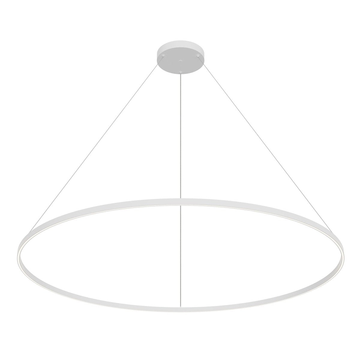 Suspension Cerchio - Blanc 70 7/8" Éclairage vers le bas by Kuzco Lighting | Luminaires & cie