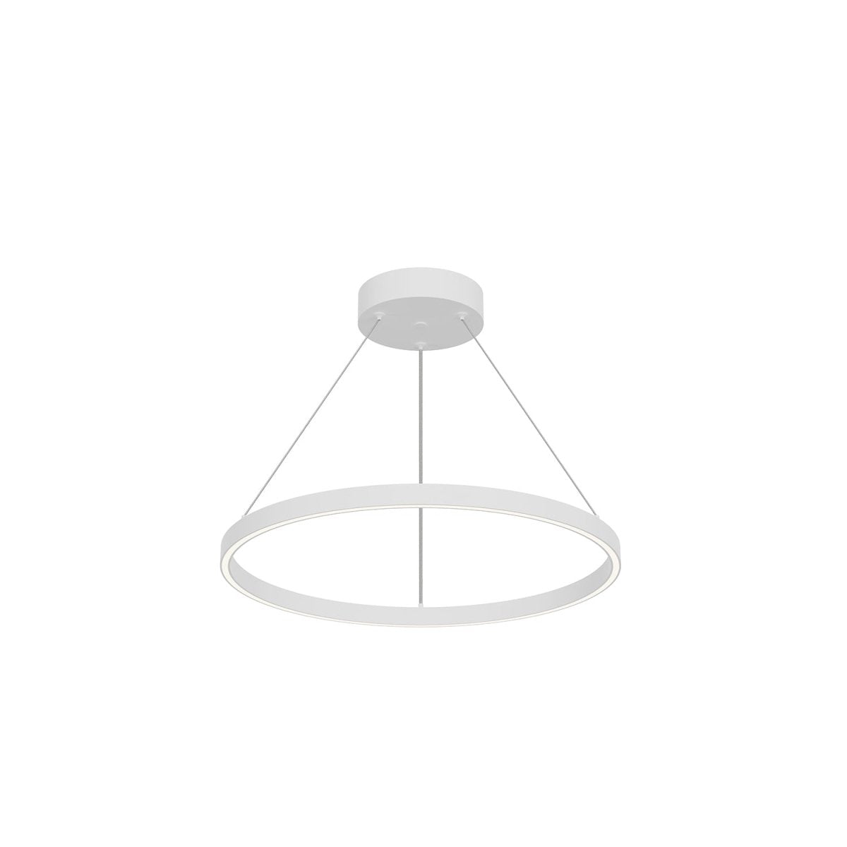 Suspension Cerchio - Blanc 23 5/8" Éclairage Haut + Bas by Kuzco Lighting | Luminaires & cie