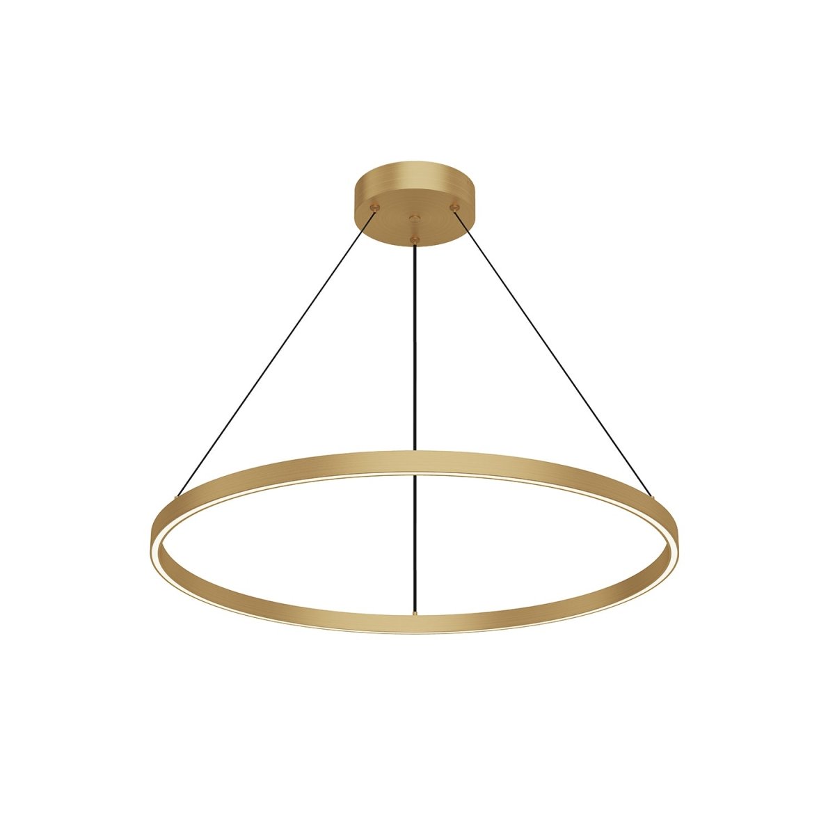 Suspension Cerchio - Or brossé 31 1/2" Éclairage Haut + Bas by Kuzco Lighting | Luminaires & cie
