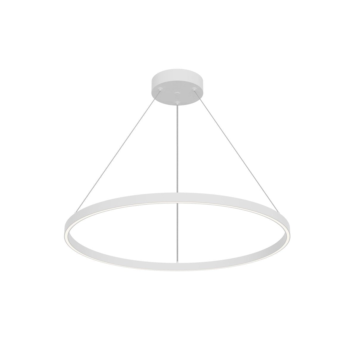 Suspension Cerchio - Blanc 31 1/2" Éclairage Haut + Bas by Kuzco Lighting | Luminaires & cie