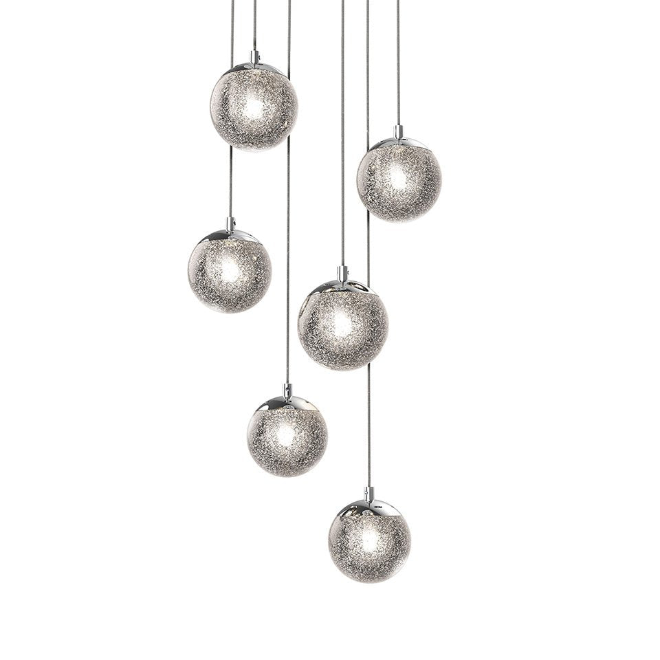 Suspension Champagne Bubbles - 6 lumières by Sonneman | Luminaires & cie