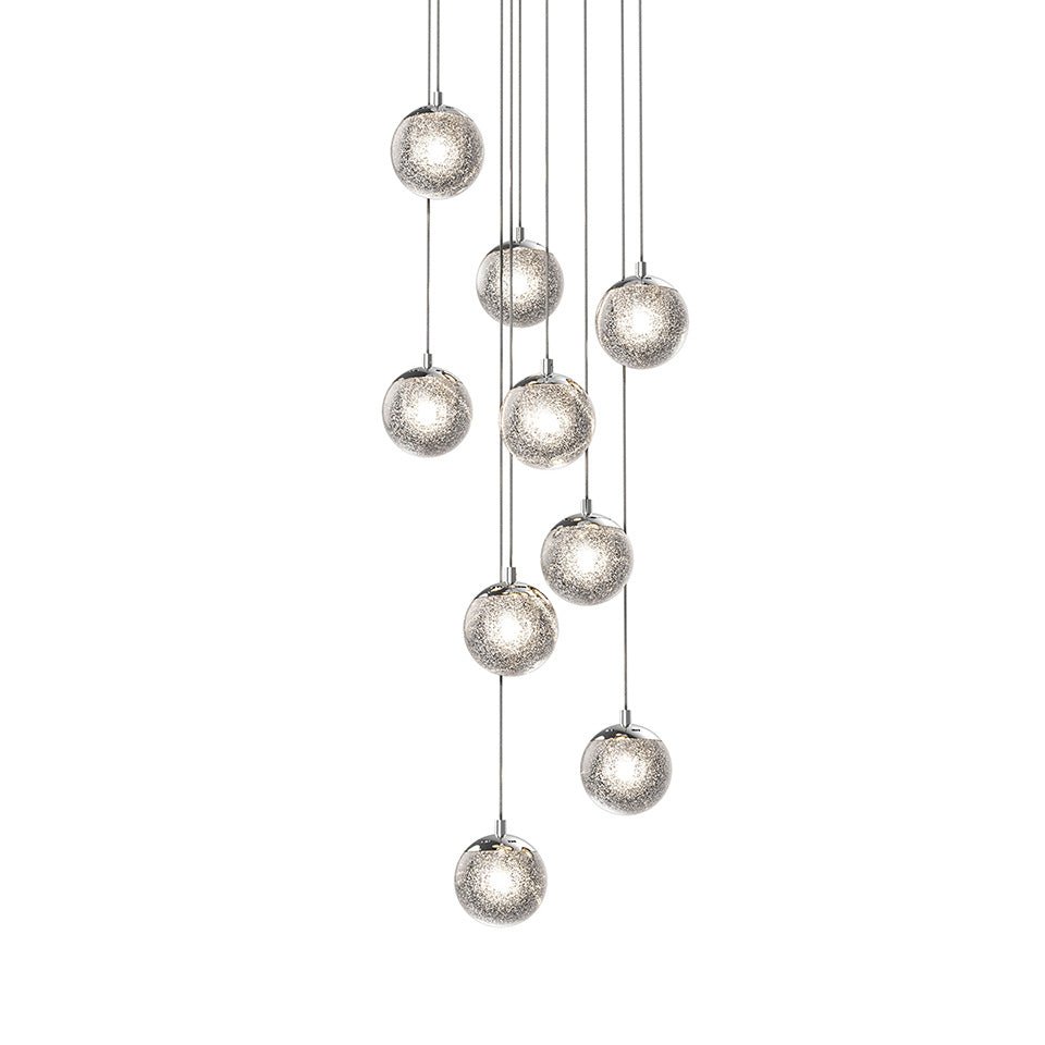 Suspension Champagne Bubbles - 9 lumières by Sonneman | Luminaires & cie