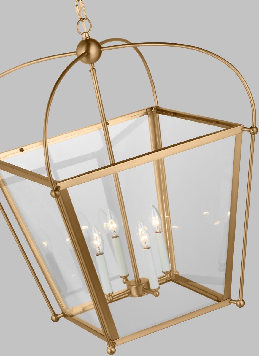 Suspension Charleston - Laiton satiné 21" Ampoules DEL incluses by Visual Comfort Studio | Luminaires & cie
