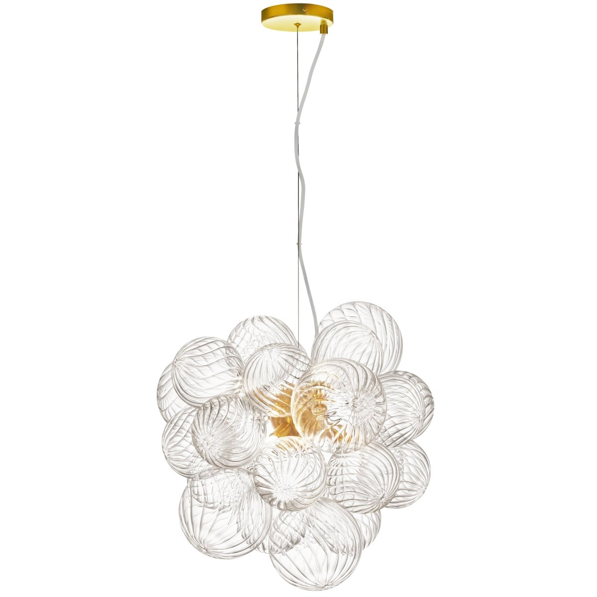Suspension Charlize - Laiton vieilli by Dainolite | Luminaires & cie