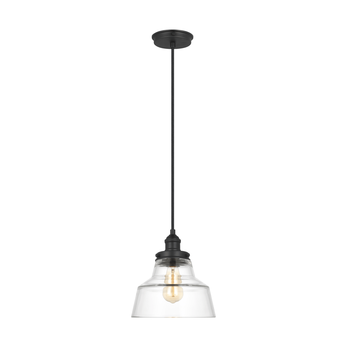 Suspension Cheminée Baskin - Noir de minuit by Visual Comfort Studio | Luminaires & cie