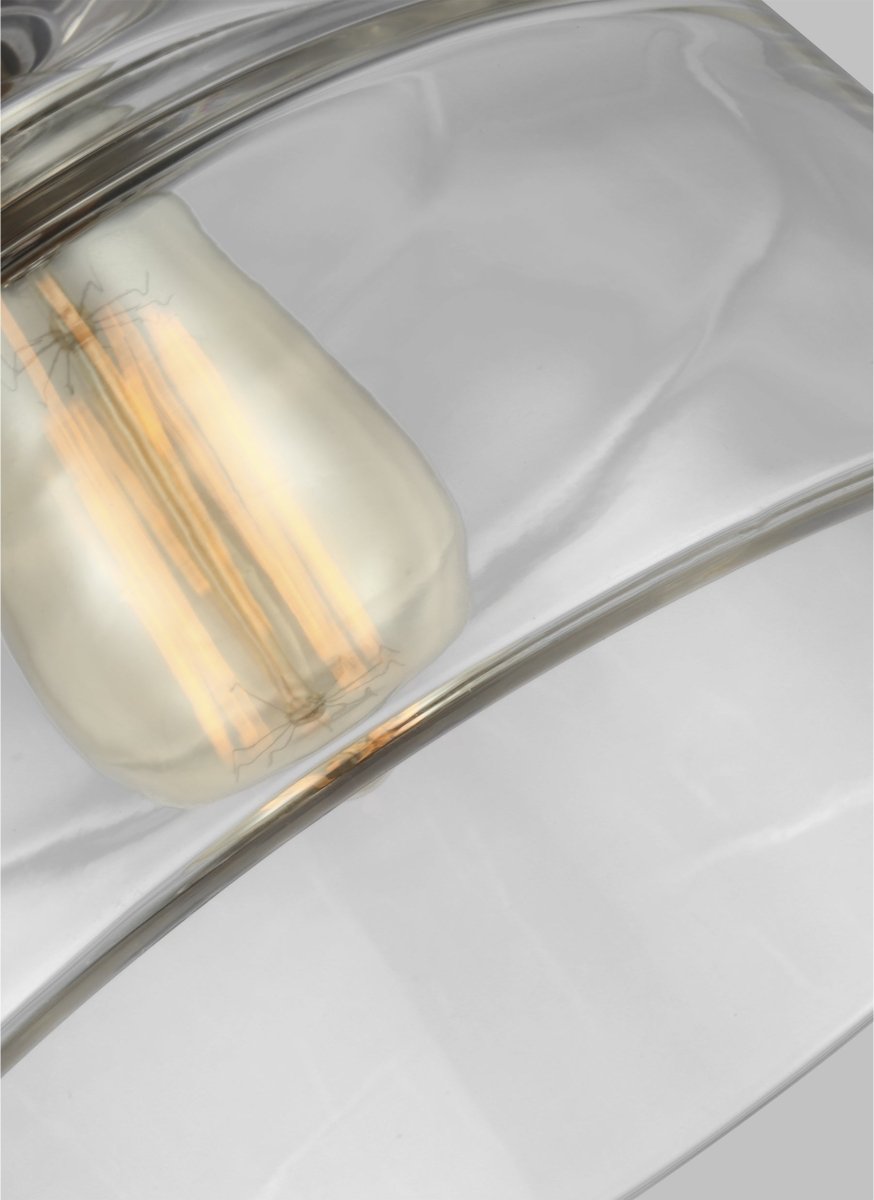 Suspension Cheminée Baskin - Nickel poli by Visual Comfort Studio | Luminaires & cie