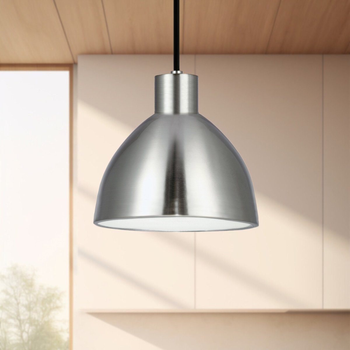 Suspension Chroma - Nickel brossé 6 3/8" by Kuzco Lighting | Luminaires & cie