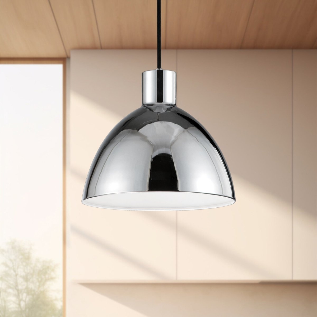 Suspension Chroma - Chrome 6 3/8" by Kuzco Lighting | Luminaires & cie