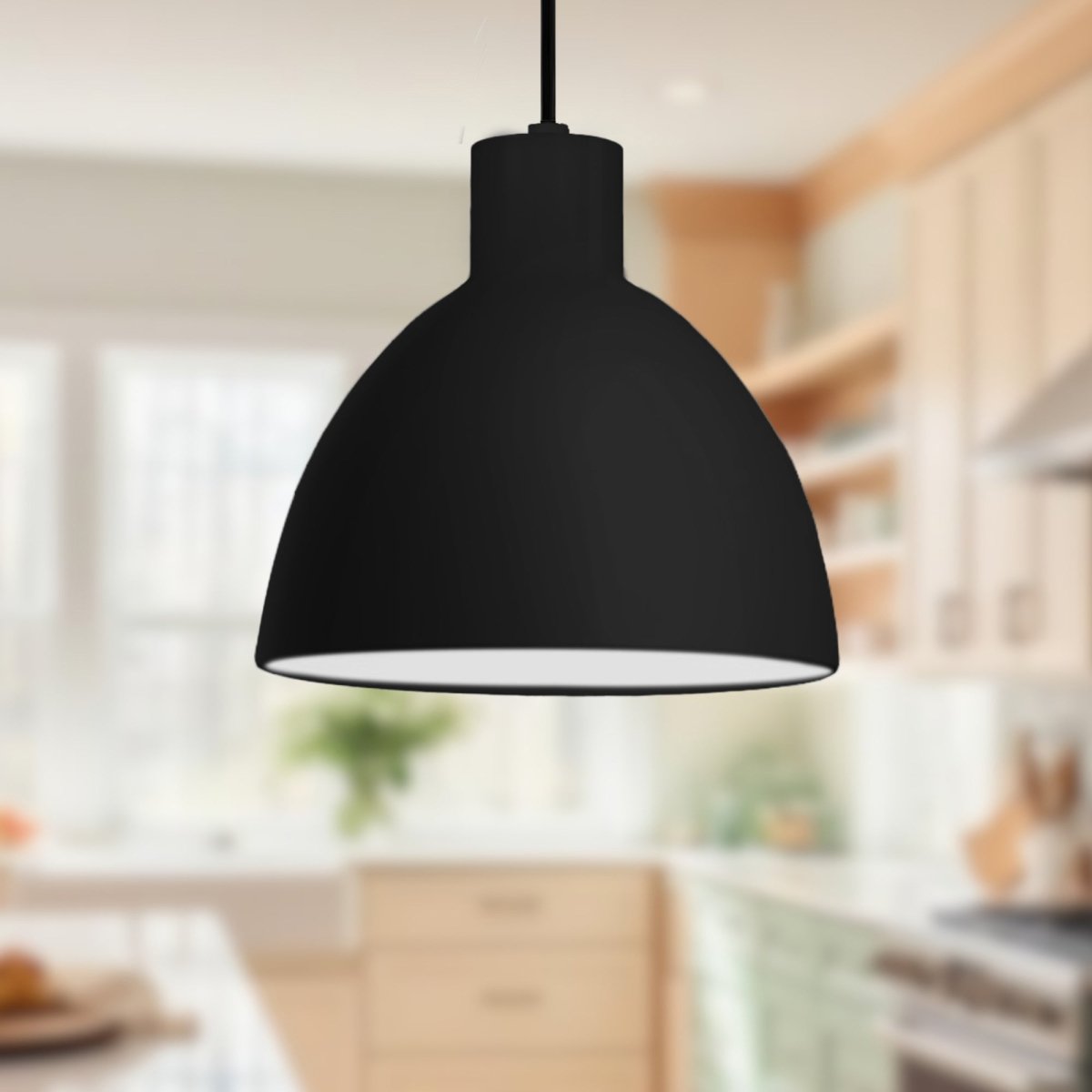 Suspension Chroma - Noir 8 7/8" by Kuzco Lighting | Luminaires & cie