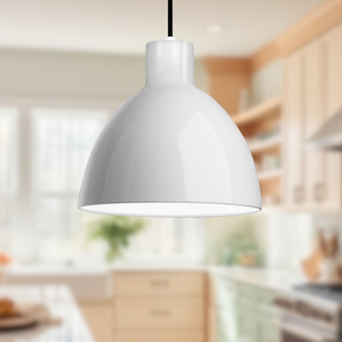 Suspension Chroma - Blanc brillant 8 7/8" by Kuzco Lighting | Luminaires & cie