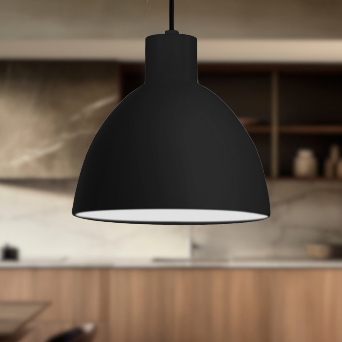 Suspension Chroma - Noir 12" by Kuzco Lighting | Luminaires & cie