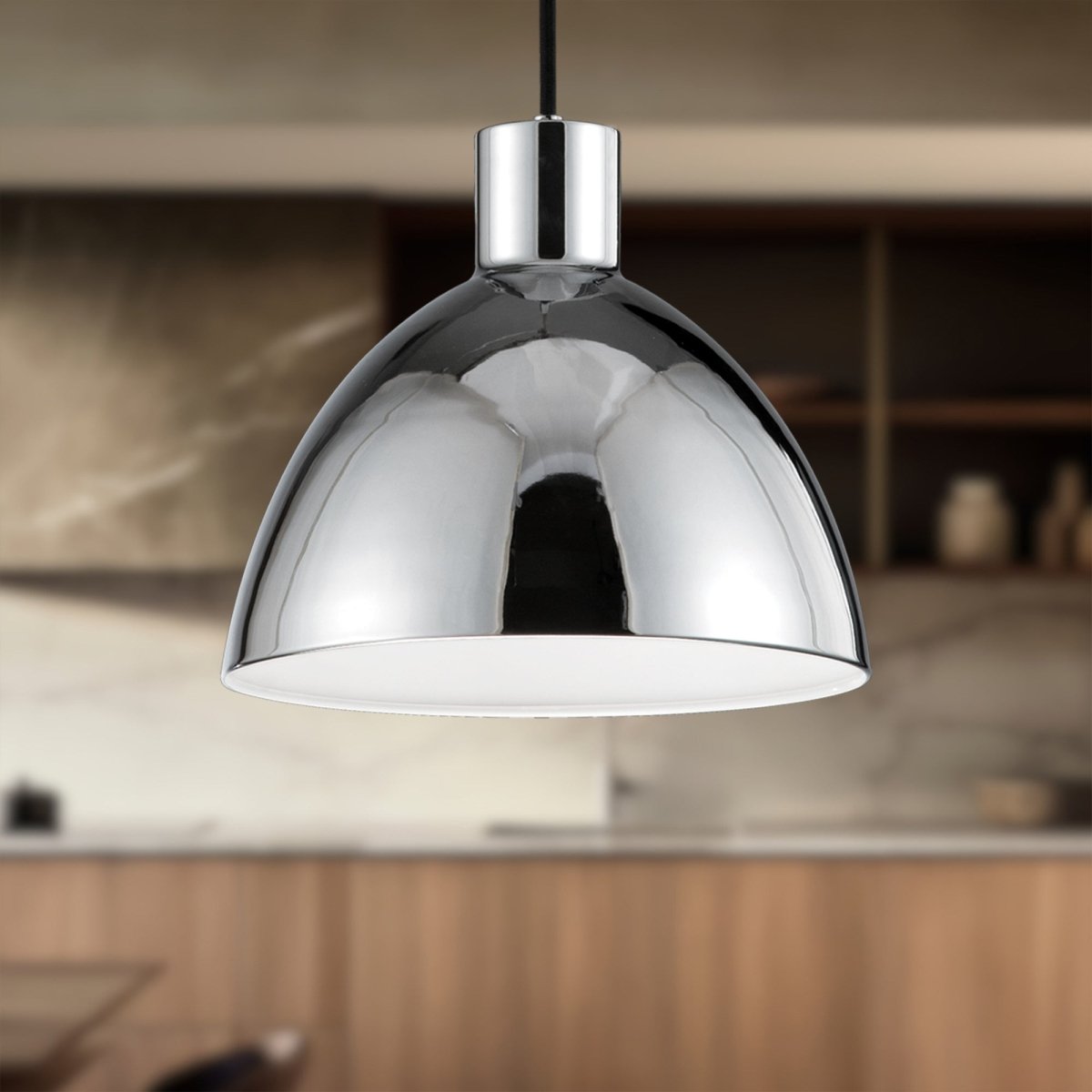 Suspension Chroma - Chrome 12" by Kuzco Lighting | Luminaires & cie