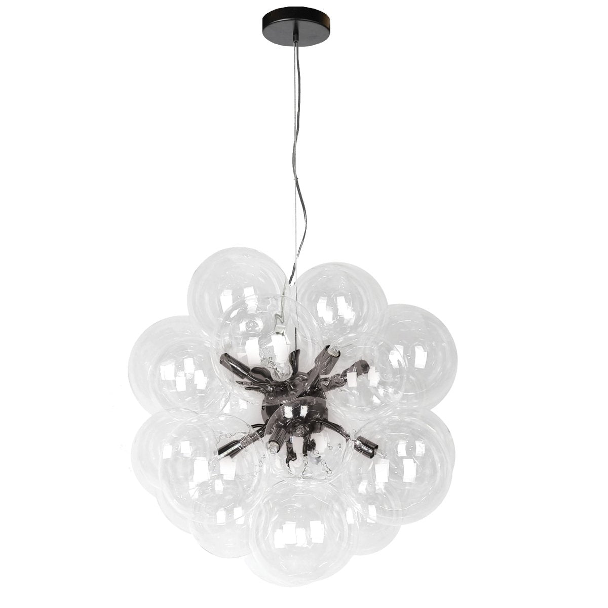 Suspension Comet - Noir mat Clair by Dainolite | Luminaires & cie