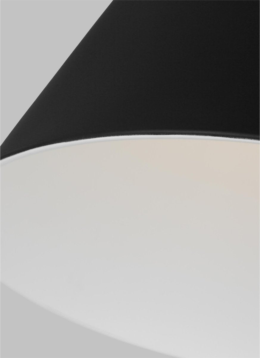 Suspension cône Wellfleet - Nickel poli Blanc mat 19 1/2" by Visual Comfort Studio | Luminaires & cie