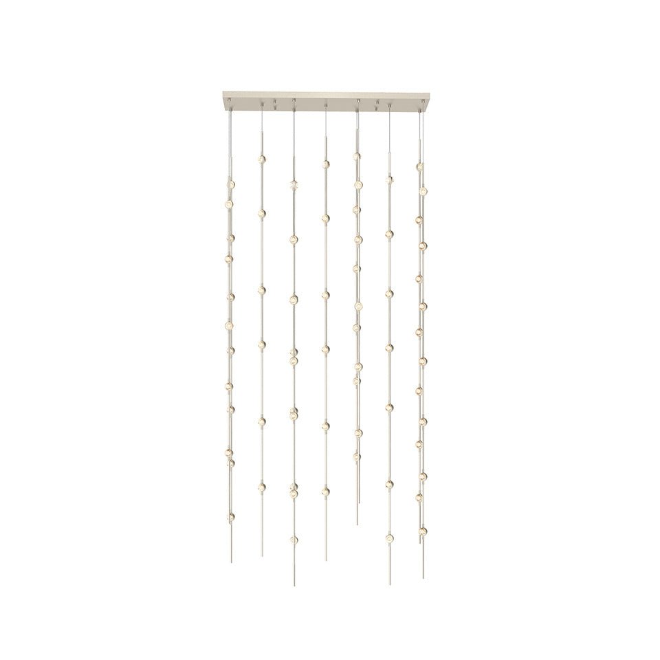 Suspension Constellation Andromeda 36" Recantgle - Transparent à facettes by Sonneman | Luminaires & cie
