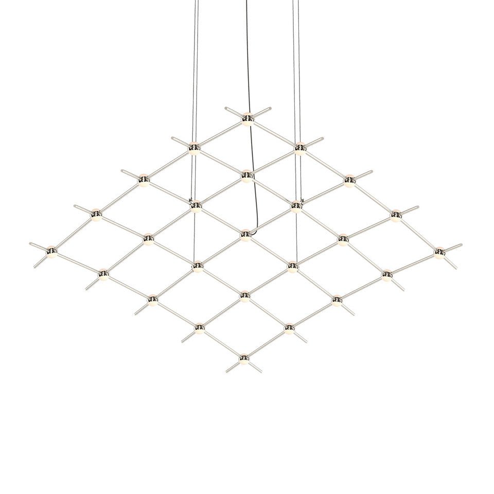 Suspension Constellation Aquarius - Medius Lentille en acrylique blanc opale by Sonneman | Luminaires & cie