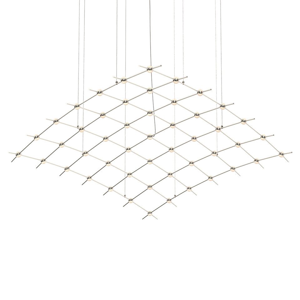 Suspension Constellation Aquarius - Major Lentille en acrylique blanc opale by Sonneman | Luminaires & cie