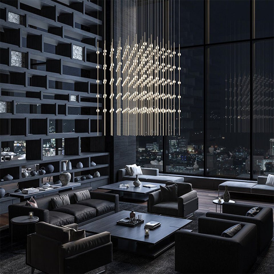 Suspension Constellation Cosmic - 20" Transparent à facettes by Sonneman | Luminaires & cie