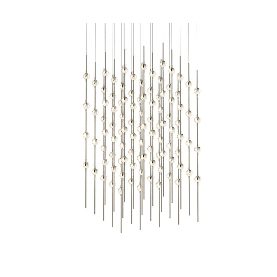 Suspension Constellation Cosmic - 20" Transparent à facettes by Sonneman | Luminaires & cie