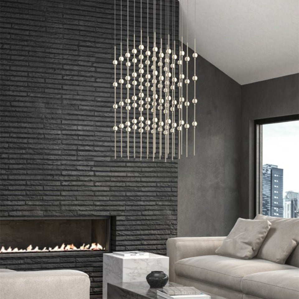 Suspension Constellation Cosmic - 30" Optique blanche by Sonneman | Luminaires & cie