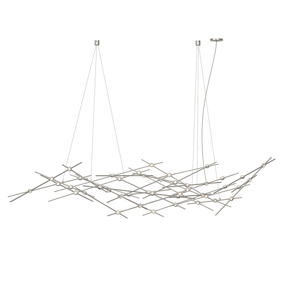 Suspension Constellation Ursa Minor - 92.75" Transparent à facettes by Sonneman | Luminaires & cie