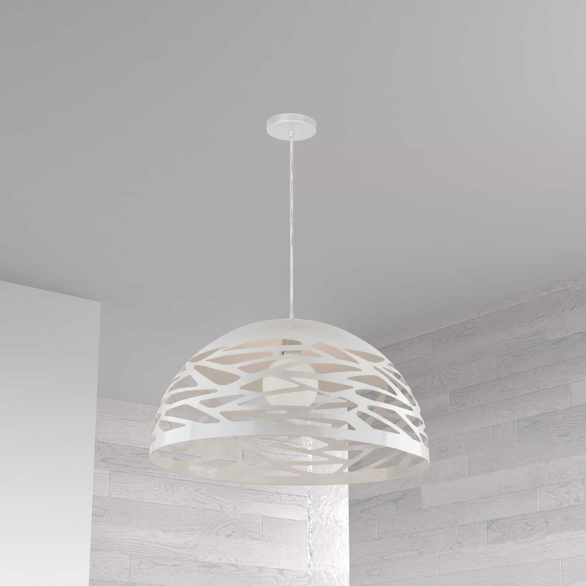 Suspension Coral 16", Blanc / Blanc mat – vue 2