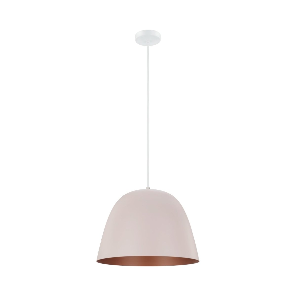 Suspension Coretto - P - Abricot pastel et cuivre by Eglo | Luminaires & cie