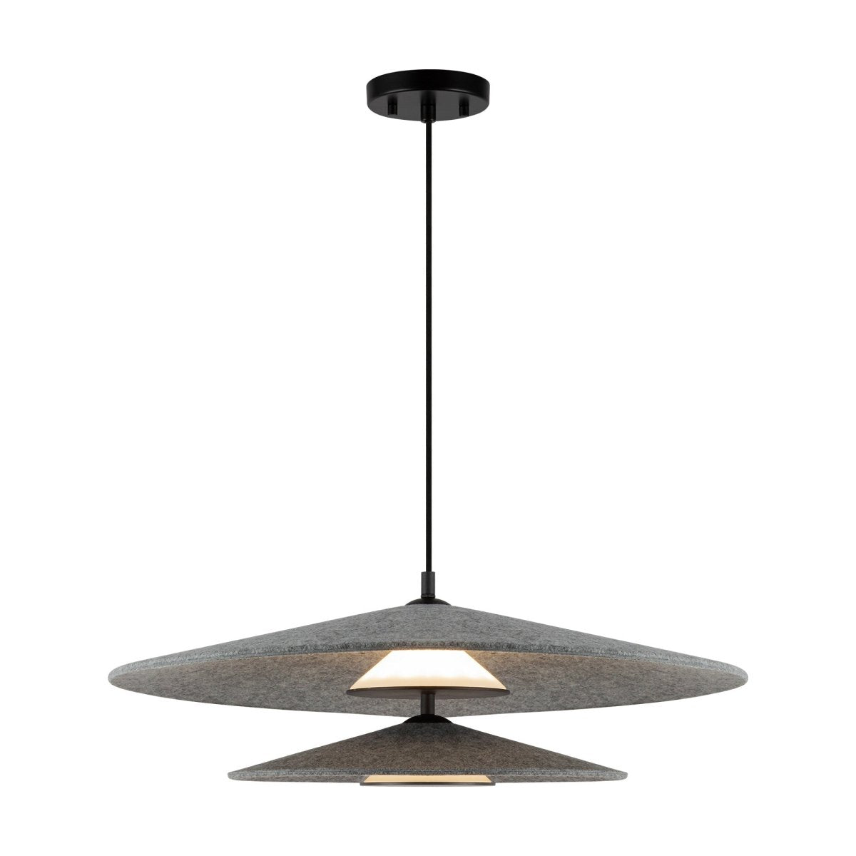 Suspension Cruz - Feutre - gris Verre dépoli by Kuzco Lighting | Luminaires & cie