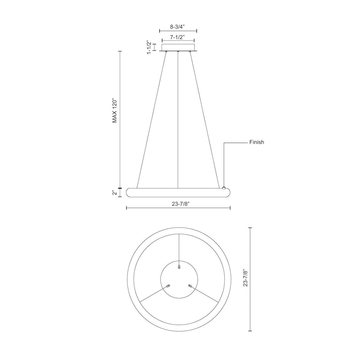 Suspension Cumulus Minor - 24 1/8" by Kuzco Lighting | Luminaires & cie
