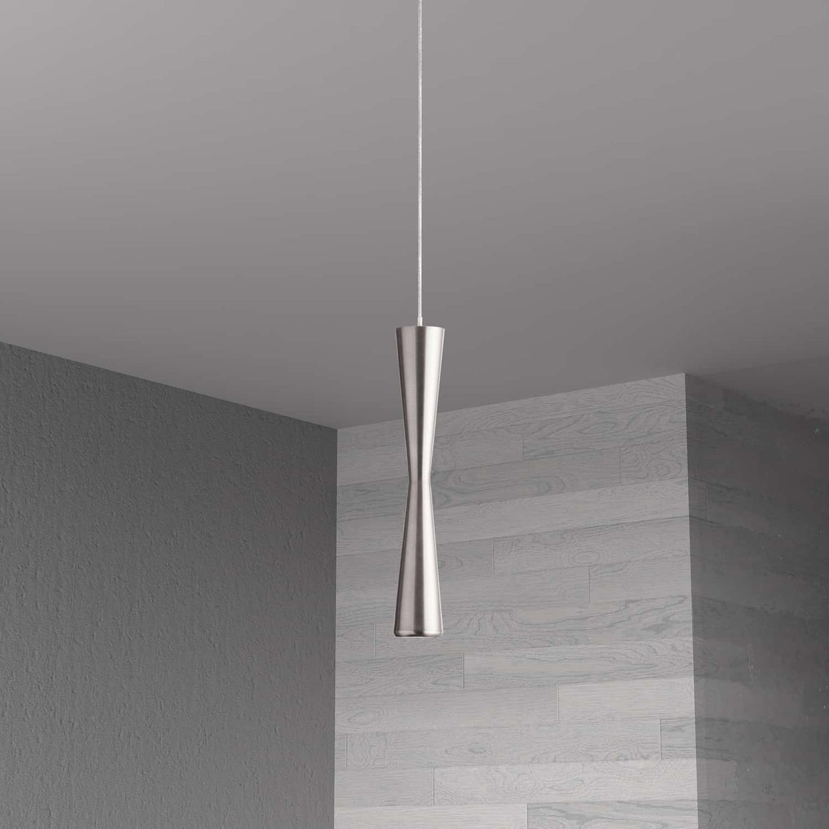 Mini-suspension 8901LED Chrome satiné – vue 2