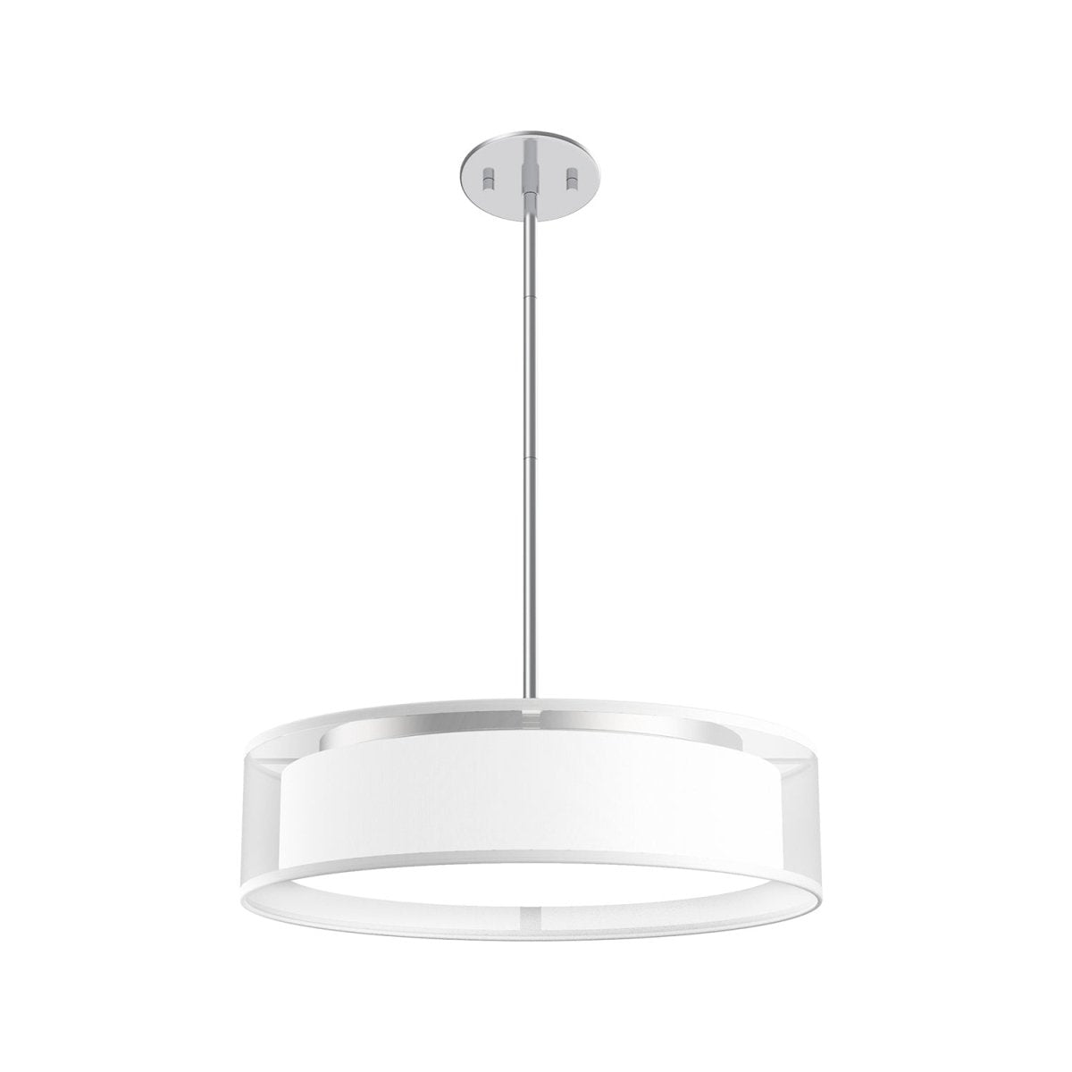 Suspension Dalton - Organza blanc 16" 3000°K by Kuzco Lighting | Luminaires & cie
