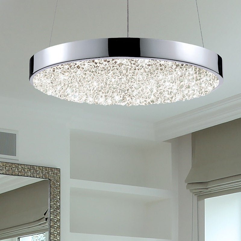 Suspension Dazzle ronde - by Sonneman | Luminaires & cie