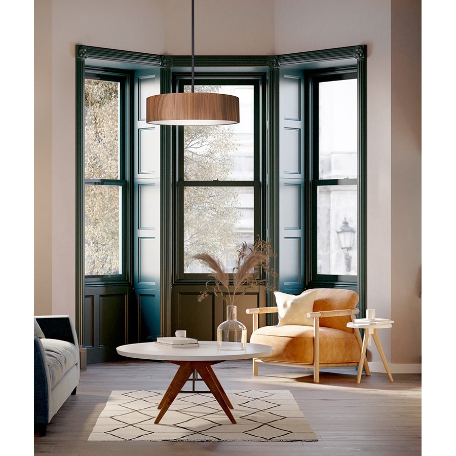 Suspension Dexter - Textures de bois 15 3/4" by Canarm | Luminaires & cie