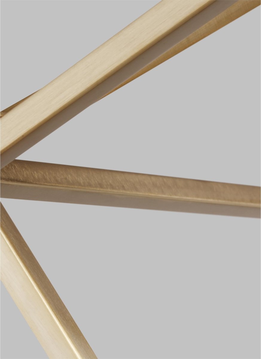 Suspension Dianna - Laiton satiné 12 1/2" Ampoules DEL incluses by Visual Comfort Studio | Luminaires & cie
