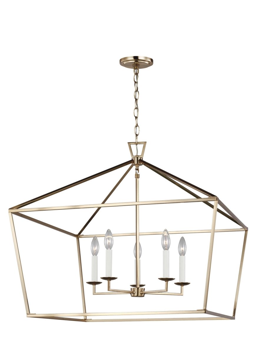 Suspension Dianna - Laiton satiné 28" Ampoules non - incluses by Visual Comfort Studio | Luminaires & cie